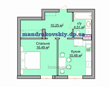 Buy an apartment, Mandrikovskaya-ul, 136, Dnipro, Pobeda, Chechelivskyi district, id 23200
