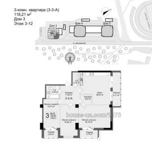Buy an apartment, Dinamovskaya-ul, Kharkiv, Shevchenkivs'kyi district, id 44122